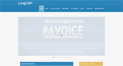 Desktop Screenshot of lungcan.org